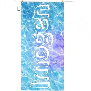Ανθεκτική πετσέτα κολύμβησης Μαλακή πετσέτα κολύμβησης που απορροφά την υγρασία αγγλική εκτύπωση πετσέτα σπα γρήγορου στεγνώματος Πετσέτα μπάνιου Fitness