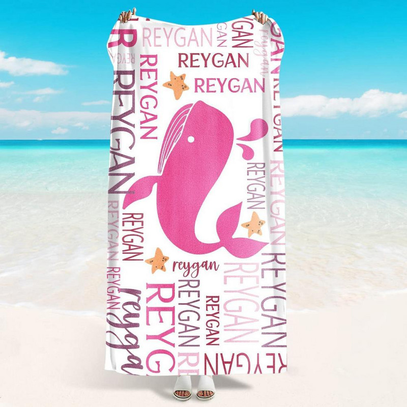 Kulumiskindel ujumisrätik Pehme niiskust imav Inglise trükkimine Spa käterätik Kiirelt kuivav vannirätik ujumisfitness