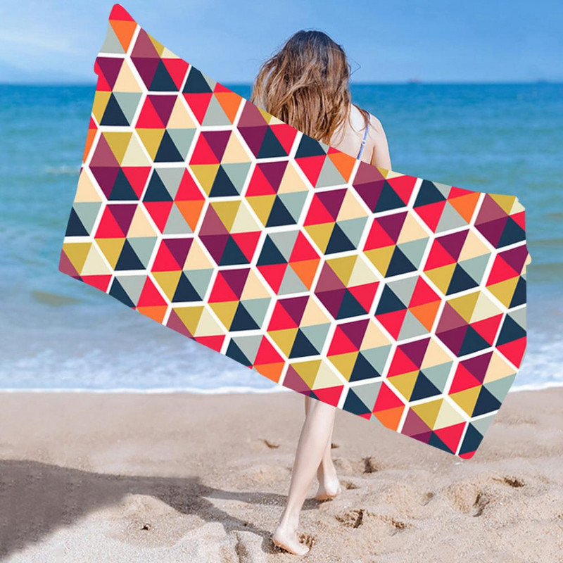 Πετσέτα θαλάσσης Φωτεινό χρώμα Αναπνεύσιμη 150x75 εκ. Υπερμεγέθη απορροφητική κουβέρτα πετσέτας θαλάσσης Πετσέτα μπάνιου από μικροΐνες για παραλία