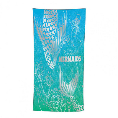 Vannirätik pehme ja mugav õhuke merineitsi sabakaalud mikrokiust rannarätik Kokkupandav rannatekk Sporditarvikud