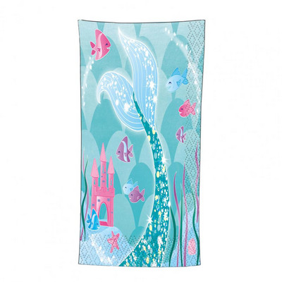 Vannirätik pehme ja mugav õhuke merineitsi sabakaalud mikrokiust rannarätik Kokkupandav rannatekk Sporditarvikud