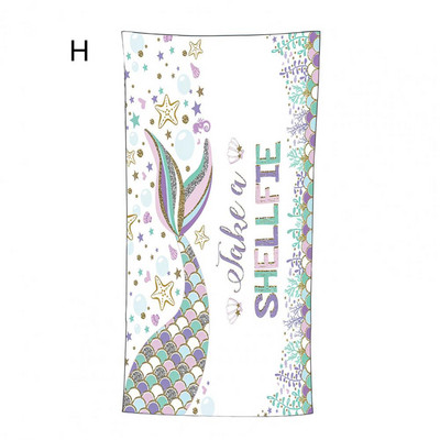 Vannirätik pehme ja mugav õhuke merineitsi sabakaalud mikrokiust rannarätik Kokkupandav rannatekk Sporditarvikud