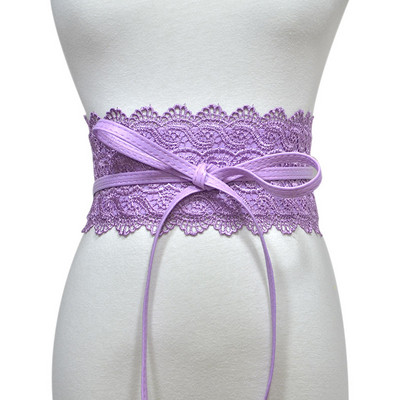 Femei Multicolore Opțional Sigiliu lat în talie Decorat din dantelă Curea lată Cureaua pentru femei