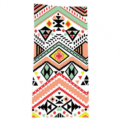 Kempingtörölköző Praktikus vastagon mosható 150x75cm geometriai mintás SPA fürdőlepedő tengerparti strandtörölköző zuhanytörlőhöz