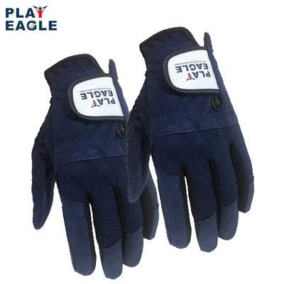 PLAYEAGLE Горещи продавани микрофибърни мъжки ръкавици за голф с лява ръка 2 бр. Промоционални меки дишащи неплъзгащи се ръкавици Спортни ръкавици на открито