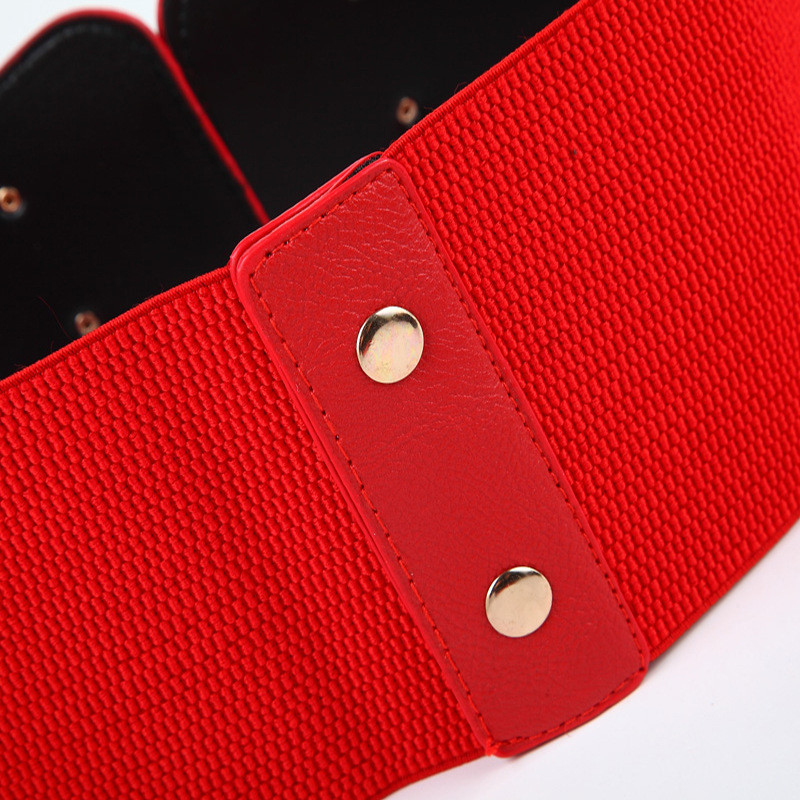 Modni gotički elastični pojasevi za žene Seksi crni pu kožni široki remen s korzetom Ženski Cinturones Para Mujer Heart Cummerbunds