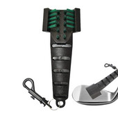 Perie de curățare capete de club de golf Perie de curățat pantofi de golf anti-alunecare Perie cu trei peri de minge de golf cu cataramă pentru articole de golf