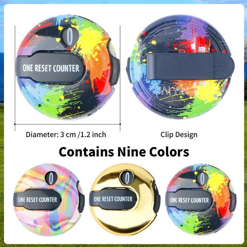 Mini Golf Score Stroke Counter Contor portabil pentru scoruri de golf Clicker Marcator compact Dispozitiv precis de păstrare a scorului de golf pentru jucători de golf