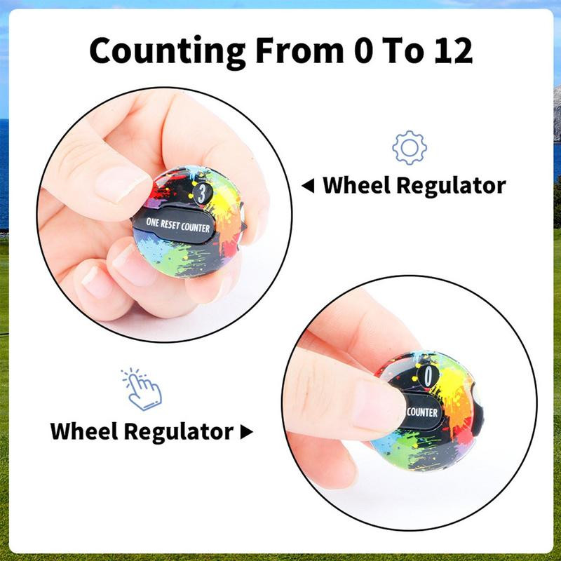Mini Golf Score Stroke Counter Contor portabil pentru scoruri de golf Clicker Marcator compact Dispozitiv precis de păstrare a scorului de golf pentru jucători de golf