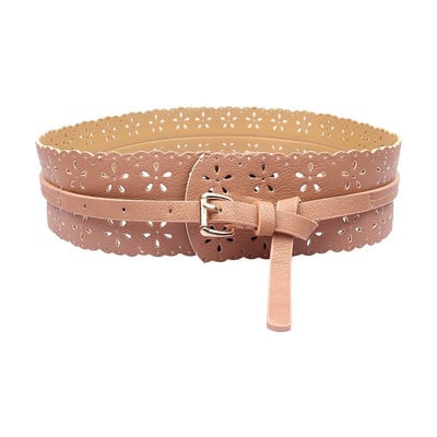 Ζώνη με κούφιο κορσέ Μαλακή δερμάτινη ζώνη Φαρδιές ζώνες για γυναίκες που τυλίγονται γύρω από Cummerbund Ζώνες παντελονιών