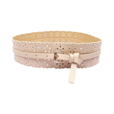 Ζώνη με κούφιο κορσέ Μαλακή δερμάτινη ζώνη Φαρδιές ζώνες για γυναίκες που τυλίγονται γύρω από Cummerbund Ζώνες παντελονιών