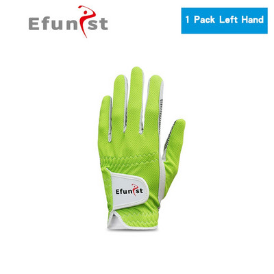 Meeste golfikinnas Mikropehmest kiust hingav 1 paar või kantud vasakul/paremal käel koos võluteibiga Elastne riba 5 värvi golfikindad