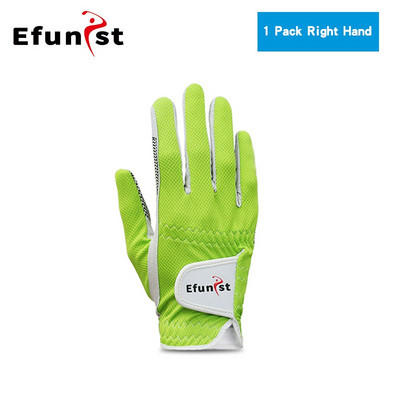 Meeste golfikinnas Mikropehmest kiust hingav 1 paar või kantud vasakul/paremal käel koos võluteibiga Elastne riba 5 värvi golfikindad