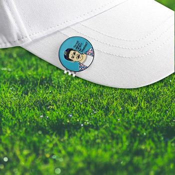Μαγνητικό κλιπ καπέλο με μαρκαδόρο για μπάλα του γκολφ Αστείο μαγνητικό μαρκαδόρο με μπάλα του γκολφ Μαρκαδόρος για μπάλα του γκολφ με τυπικό κλιπ για καπέλο προπονητικά βοηθήματα γκολφ