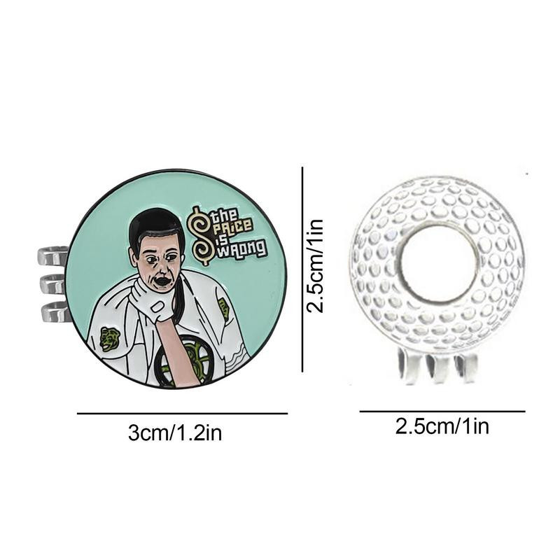 Μαγνητικό κλιπ καπέλο με μαρκαδόρο για μπάλα του γκολφ Αστείο μαγνητικό μαρκαδόρο με μπάλα του γκολφ Μαρκαδόρος για μπάλα του γκολφ με τυπικό κλιπ για καπέλο προπονητικά βοηθήματα γκολφ