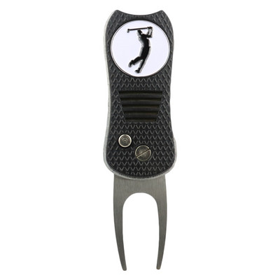 Golfo kamuoliukų įrankių valiklis Golf Putting Green Fork Golfo treniruočių priemonės