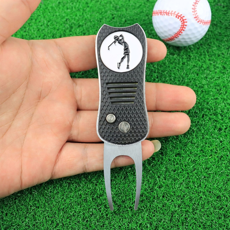 Golfo kamuoliukų įrankių valiklis Golf Putting Green Fork Golfo treniruočių priemonės