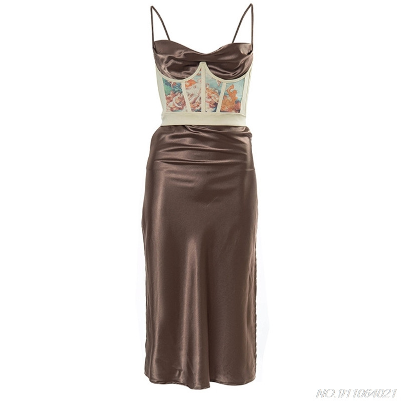 Γυναικεία Vintage Angel Print Κορσέ Ζώνη Περιτύλιγμα με κόκκαλη μέση Shaper Underbust Bustier Cincher Elastic Slim Belt Shapewear Χονδρική