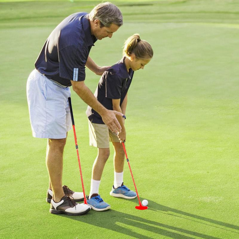 1 vnt. Ištraukiamas golfo putteris vyrams mini golfo lazdos vaikams jaunimui ir suaugusiems kairiarankiams ir dešiniarankiams golfo treniruotėms