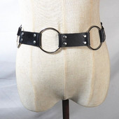 Moodne ringikujuline rõngas vöörihm Vintage metallist vöö naistele hip-hopi stiilis kleit, kummipaelad, rõivad, aksessuaarid