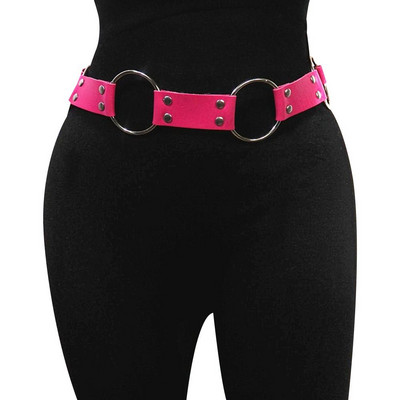 Moodne ringikujuline rõngas vöörihm Vintage metallist vöö naistele hip-hopi stiilis kleit, kummipaelad, rõivad, aksessuaarid