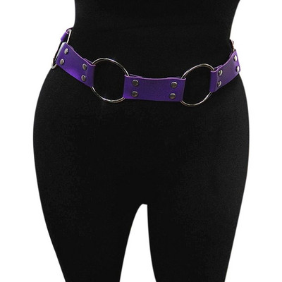 Moodne ringikujuline rõngas vöörihm Vintage metallist vöö naistele hip-hopi stiilis kleit, kummipaelad, rõivad, aksessuaarid