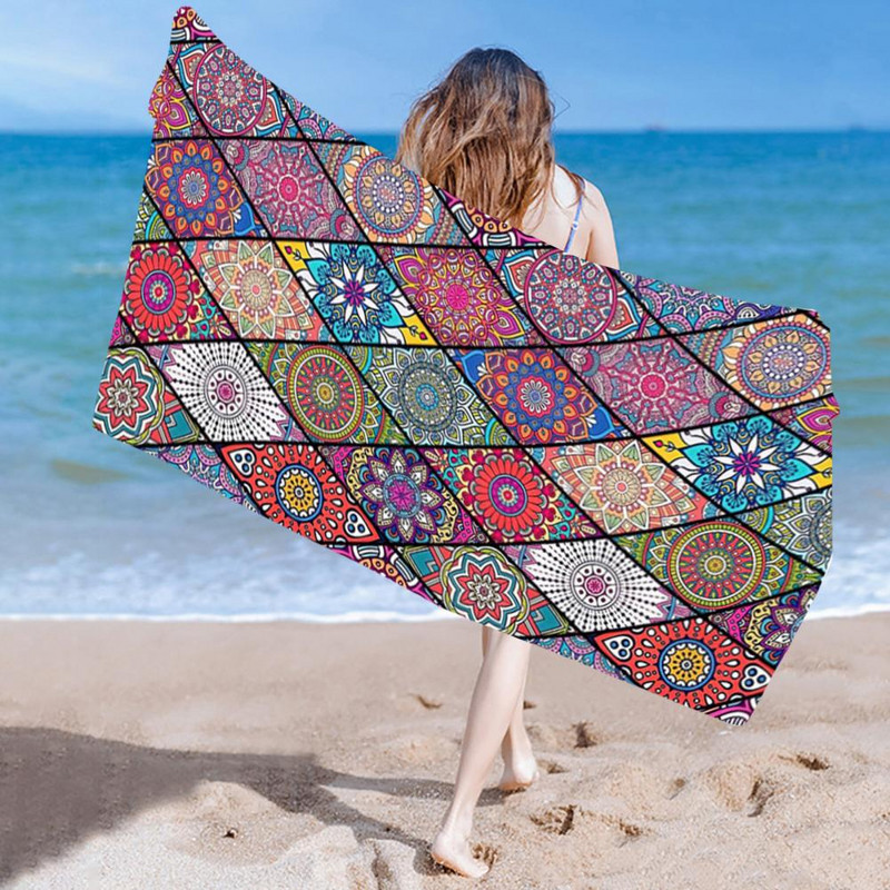 Úszótörölköző Puha textúrájú zuhanytörölköző Légáteresztő Törölköző Praktikus 150x75cm Túlméretes nedvszívó strandtörölköző takaró