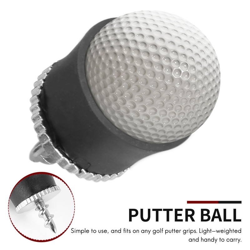 5 bucăți minge de golf Pick Up Retriever Sucker Tool Ventuză pentru Putter Grip Ajutoare pentru antrenament de golf, negru