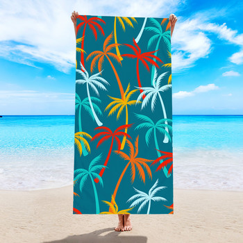 h-Digital Printing Плажна кърпа Микрофибърна калъфка за баня Морска възглавница Бързосъхнеща кърпа Микрофибърна кърпа