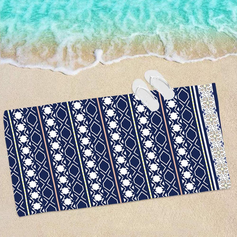 Universali, neblunkanti Patogus prisilietimas 150x75cm negabaritinė sugerianti paplūdimio rankšluosčių antklodė pajūrio paplūdimio rankšluosčiams