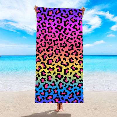 h-Microfiber Rannarätik imav spordirätik digitaaltrüki rätikud Rannarätikud täiskasvanutele, suured