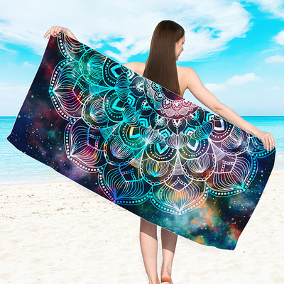 h-Microfiber Rannarätik imav spordirätik digitaaltrüki rätikud Rannarätikud täiskasvanutele, suured