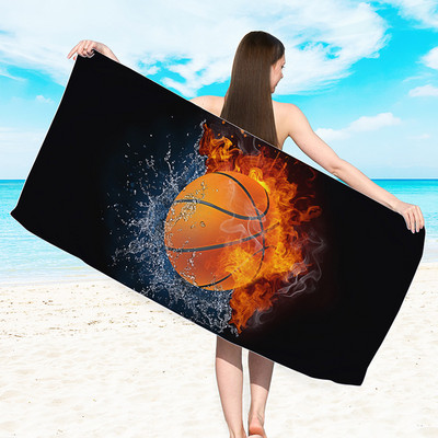 h-Microfiber Rannarätik imav spordirätik digitaaltrüki rätikud Rannarätikud täiskasvanutele, suured