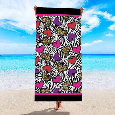 h-Microfiber Rannarätik imav spordirätik digitaaltrüki rätikud Rannarätikud täiskasvanutele, suured