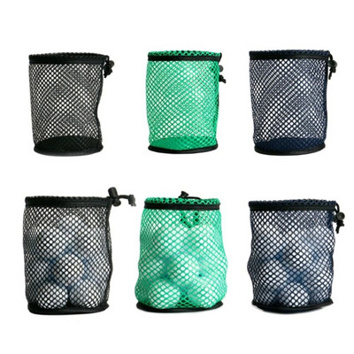 12/25/50 Golf Drawstring Pouch Durable Large Capacity Nylon Golf Mesh Net Bag 3 Colors Mesh Golf Training