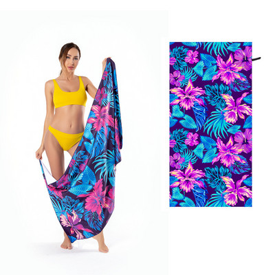 Seaside Resort Towel Πετσέτα θαλάσσης Μικροΐνες Απορροφητική Λεπτή και Γρήγορη Στέγνωση Πετσέτα παραλίας με αντικολλητική άμμο Φορητή πετσέτα ταξιδιού