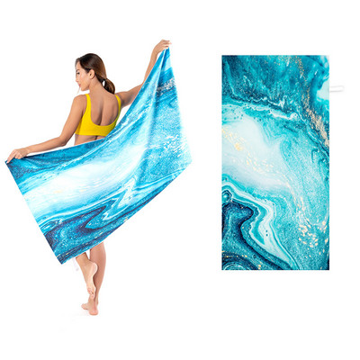 Seaside Resort Towel Πετσέτα θαλάσσης Μικροΐνες Απορροφητική Λεπτή και Γρήγορη Στέγνωση Πετσέτα παραλίας με αντικολλητική άμμο Φορητή πετσέτα ταξιδιού