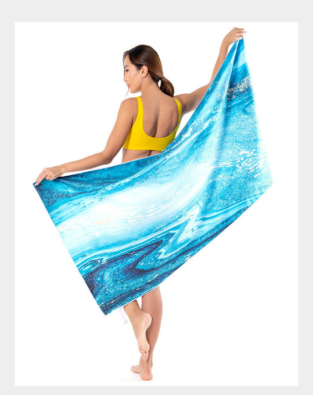 Seaside Resort Towel Πετσέτα θαλάσσης Μικροΐνες Απορροφητική Λεπτή και Γρήγορη Στέγνωση Πετσέτα παραλίας με αντικολλητική άμμο Φορητή πετσέτα ταξιδιού