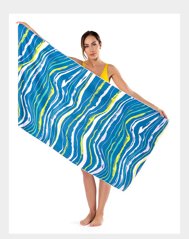 Seaside Resort Towel Πετσέτα θαλάσσης Μικροΐνες Απορροφητική Λεπτή και Γρήγορη Στέγνωση Πετσέτα παραλίας με αντικολλητική άμμο Φορητή πετσέτα ταξιδιού