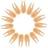 15 vnt. Priedas Golfo žaidimo Divot įrankiai Bambuko golfai Šakės Žaliosios šakės Prekės Remontas Vyriška turf