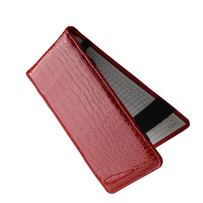 PU-nahast golfikaardihoidja tarvikud Vastupidav professionaalne mitmekülgne 18x11cm Yardage raamatukaan isadepäeva kingituseks
