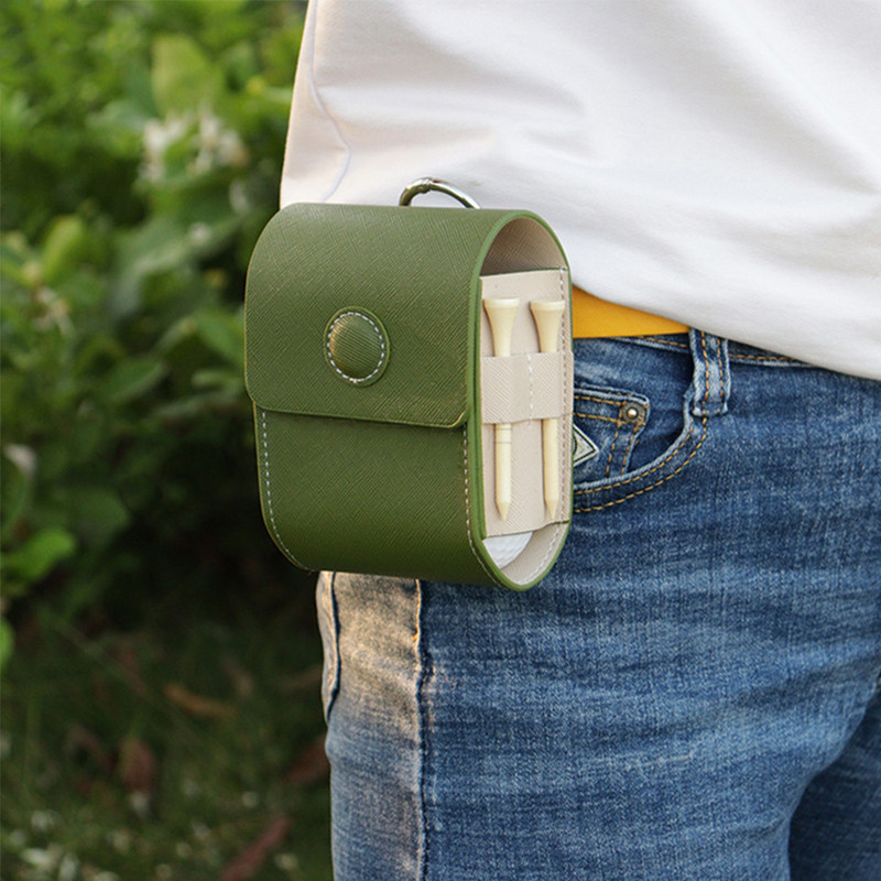 Golfi pallikoti kaugusmõõtja MagneticCase instrument Põrutuskindel veekindel diastimeetriga nahast ümbris Golfi kaasaskantav vöökott