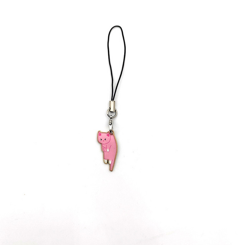 Μίνι γάτα Smart Phone Lanyards για iPhone/Samsung/Huawei Διακόσμηση θήκης Χαριτωμένα κλειδιά Διακοσμητικά αλυσίδας Θήκες τηλεφώνου Γούρια