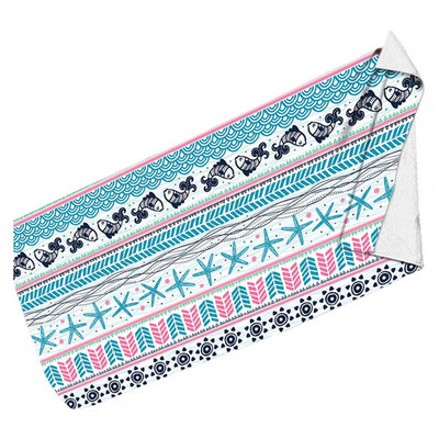 Πρακτική αναπνεύσιμη αντηλιακή προστασία Γυναίκες Άντρες Κορίτσια Παιδιά Cool Πετσέτες πισίνας Swimming Fitness Πετσέτα σώματος Πετσέτα σώματος