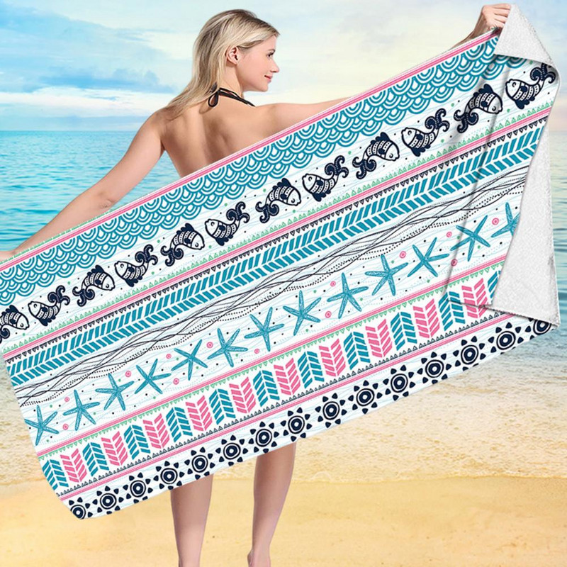 Πρακτική αναπνεύσιμη αντηλιακή προστασία Γυναίκες Άντρες Κορίτσια Παιδιά Cool Πετσέτες πισίνας Swimming Fitness Πετσέτα σώματος Πετσέτα σώματος