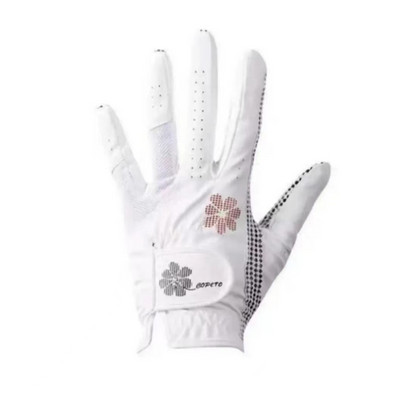 Moteriškos golfo pirštinės Kairė ranka Dešinė Sportas Aukštos kokybės Nanometrinis audinys Golfo Pirštinės Kvėpuojantis Delnų Apsauga