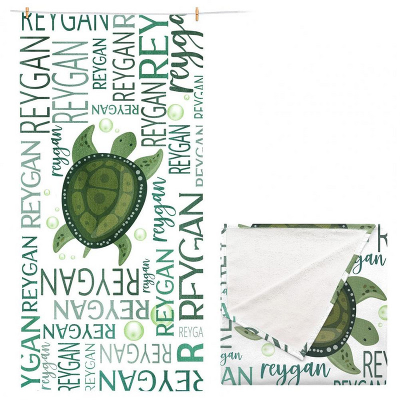 Πετσέτα κολύμβησης Άνετη πετσέτα θαλάσσης αναδιπλούμενη πετσέτα θαλάσσης με ισχυρή απορρόφηση νερού Μαλακή διατήρηση στεγνή Ψηφιακή εκτύπωση Τετράγωνη πετσέτα