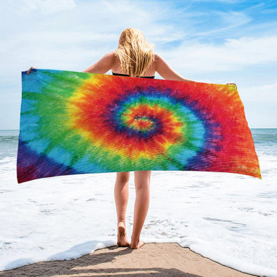 Спортна кърпа Дигитален печат Силна водопопиваща кърпа за душ Бързосъхнещи плувци Плажни кърпи Плажни консумативи
