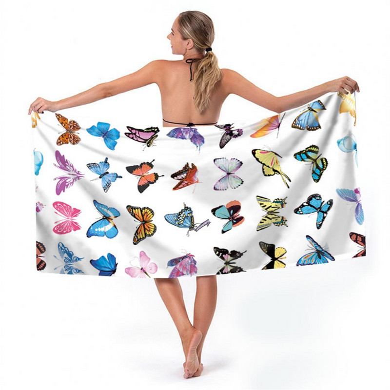 Sportinis rankšluostis Skaitmeninis spausdinimas Stiprus vandens sugeriantis dušo rankšluostis Greitai džiūstantys plaukikai Smėliui atsparūs paplūdimio rankšluosčiai paplūdimio reikmenys