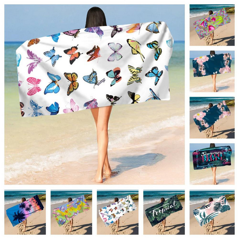 Sportinis rankšluostis Skaitmeninis spausdinimas Stiprus vandens sugeriantis dušo rankšluostis Greitai džiūstantys plaukikai Smėliui atsparūs paplūdimio rankšluosčiai paplūdimio reikmenys